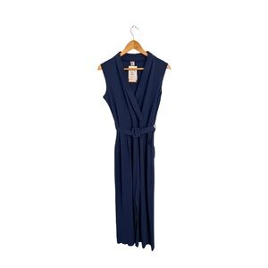 Chic Navy Sleeveless Jumpsuit